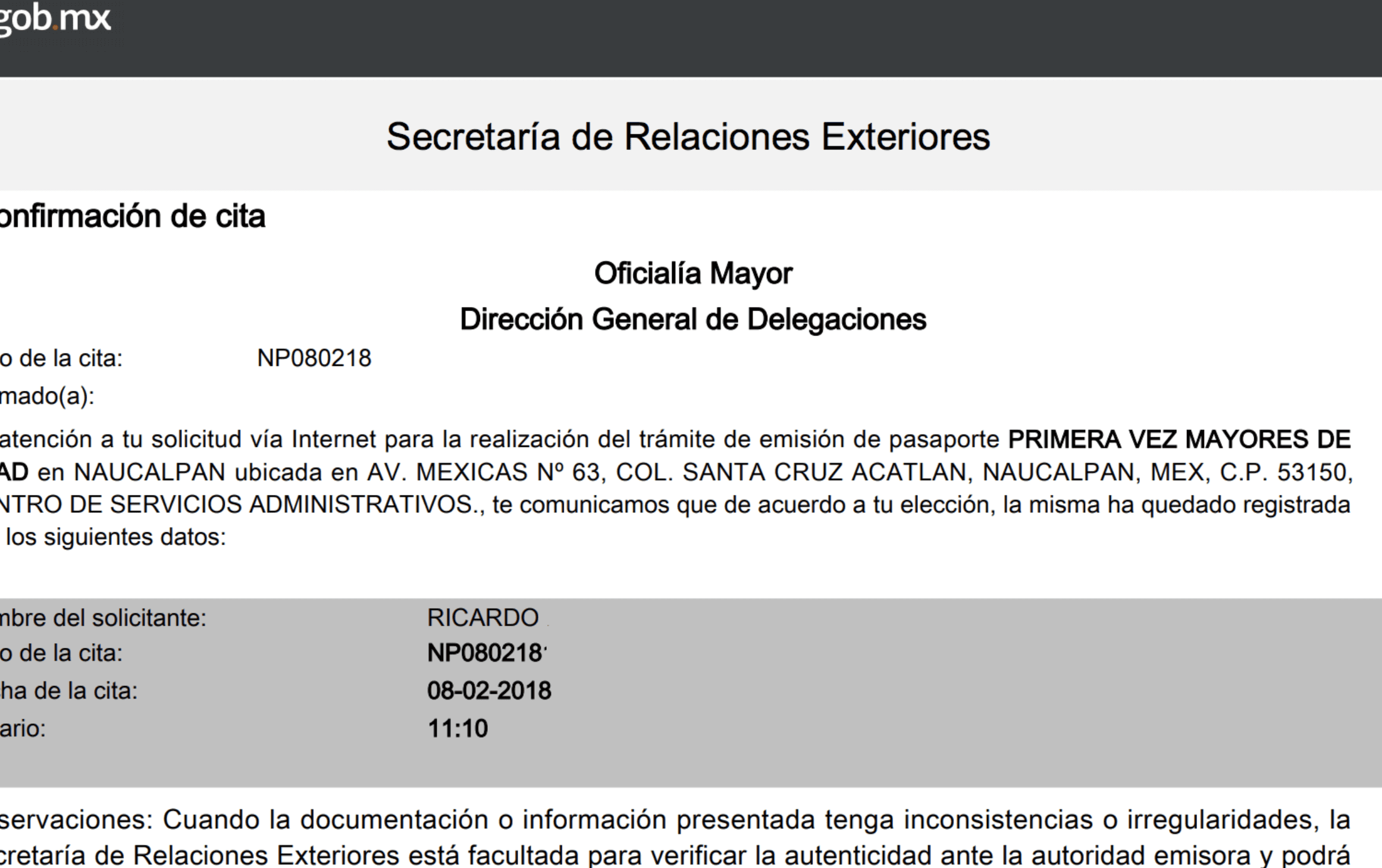 Formato De Constancia Para Pasaporte - Image to u