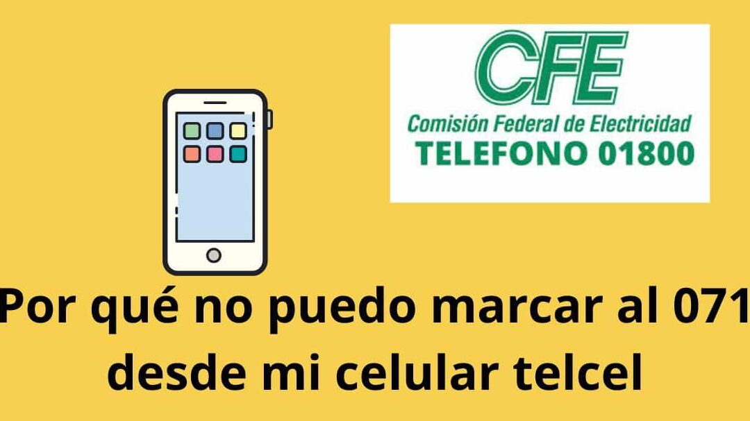 imagen de celular marcando el numero 071