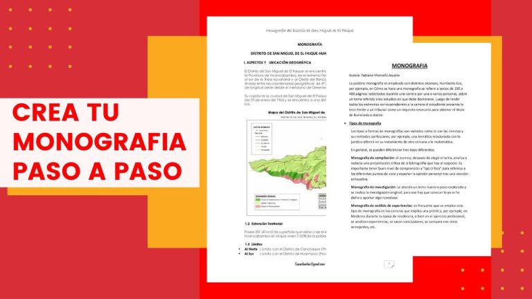 Cómo hacer un texto monográfico corto y sencillo para niños
