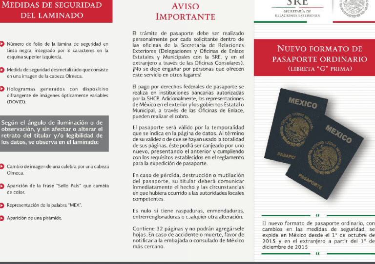 Seguridad del pasaporte mexicano: protección contra falsificaciones