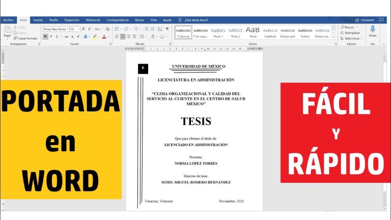 Qué datos esenciales debe incluir una portada de trabajo académico